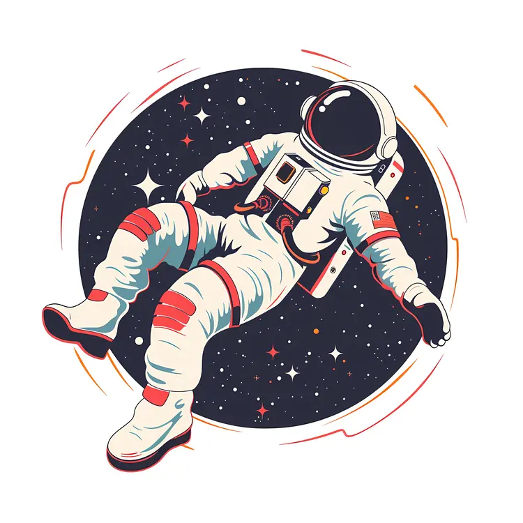 Astronaut Floating in Space