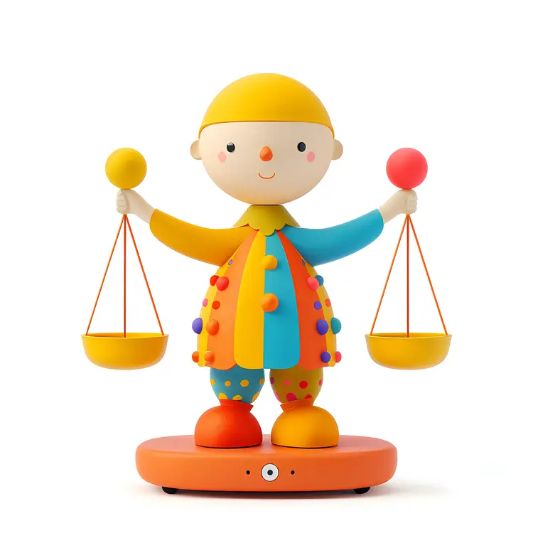 Colorful Libra Doll with Scales