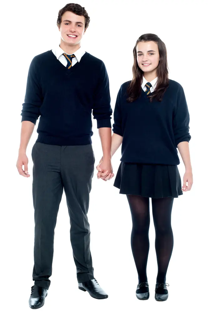 Students in School Uniform
