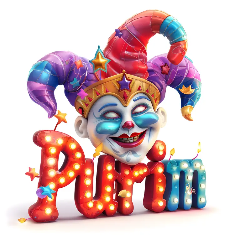Purim Text with Jester