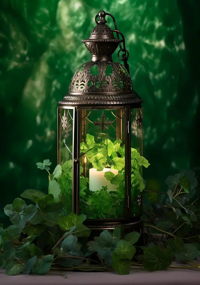 Green Lantern with Clovers
