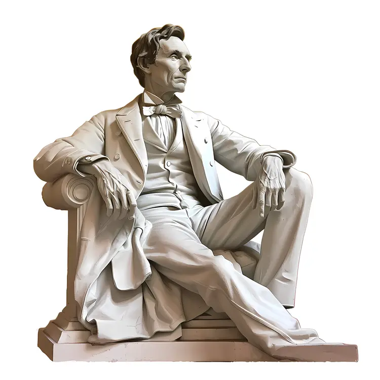 Seated Historical Statue