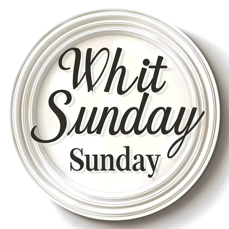 Elegant Whit Sunday Text