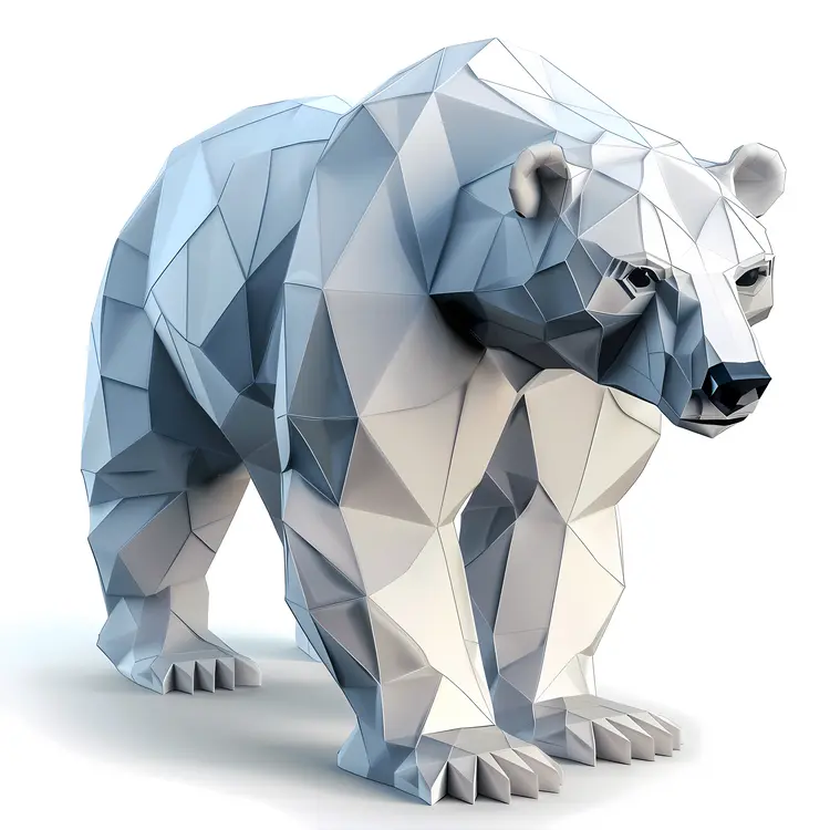 Geometric Polar Bear in 3D