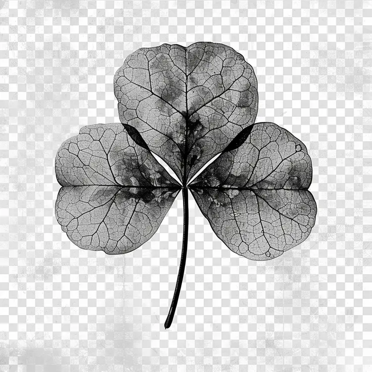 Black Three-leaf Clover