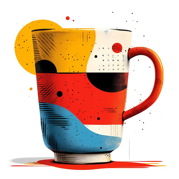 Abstract Coffee Mug Art