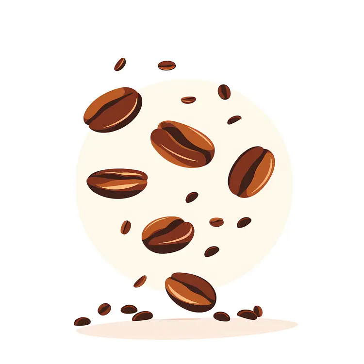 Brown Roasted Coffee Beans