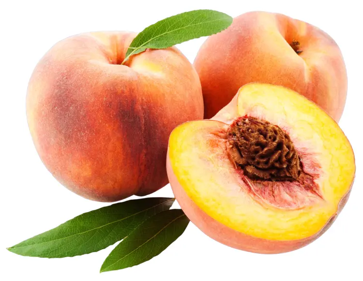Fresh Juicy Peaches with Slice