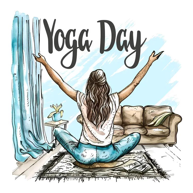 Yoga Day Meditation Pose