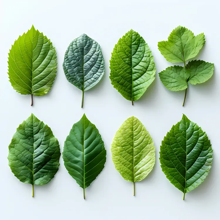 Variety of Green Leaves