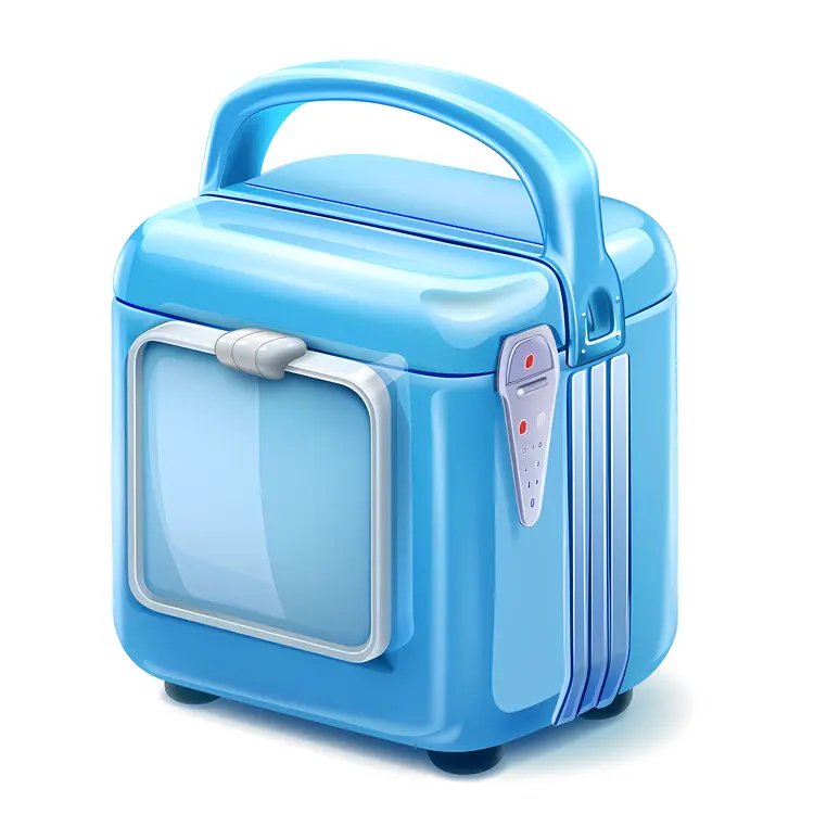 Portable Blue Cooler