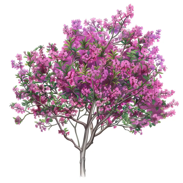 Purple Flowering Tree in Full Bloom