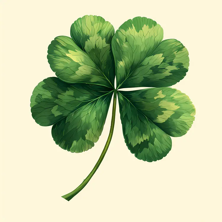 Green Four-Leaf Clover