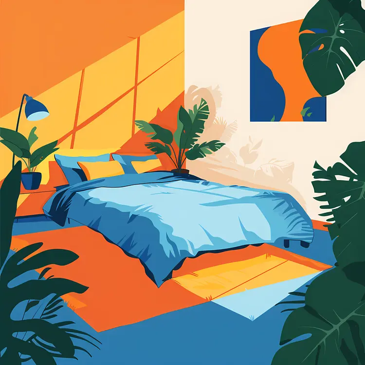 Vibrant and Colorful Bedroom