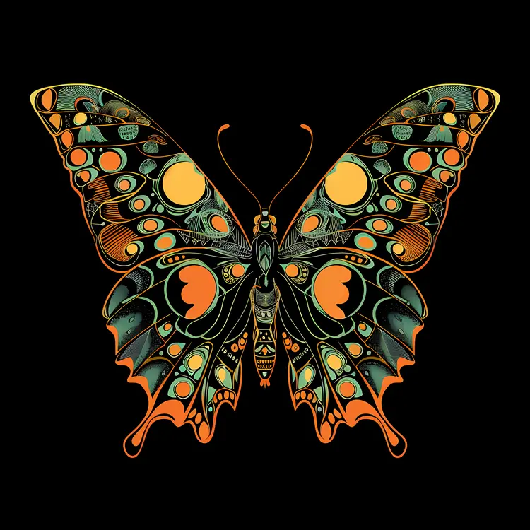 Colorful Artistic Butterfly