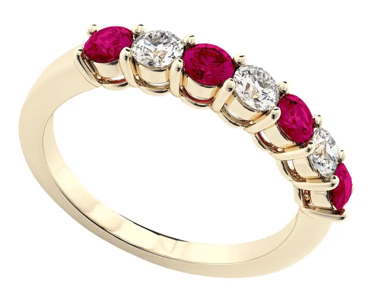 Elegant Gold Ring with Gemstones