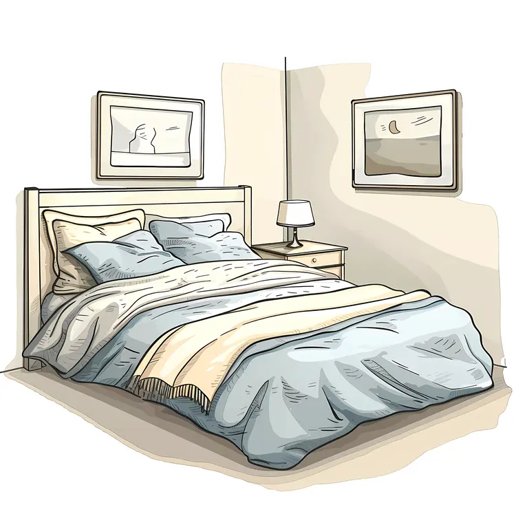 Cozy Bedroom with Nightstand
