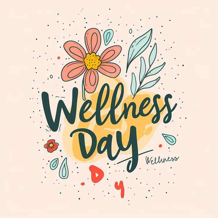 Wellness Day with Floral Elements