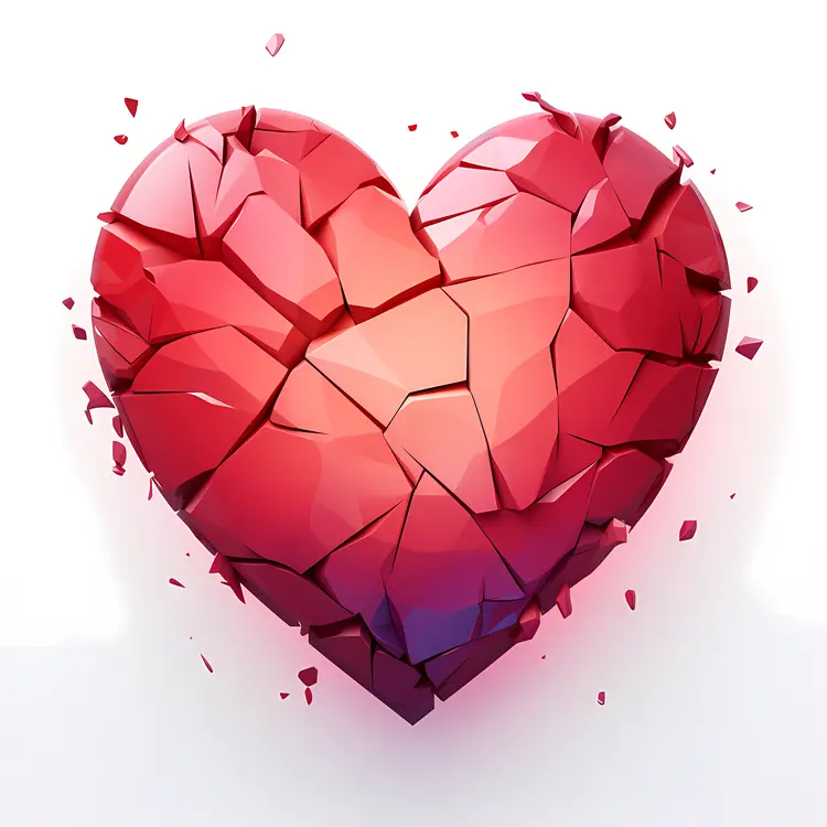 Cracked Red Heart