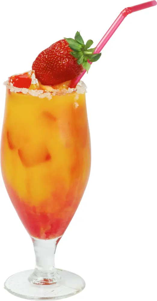 Refreshing Strawberry Drink with Ice