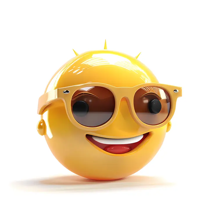 Smiling Sun with Sunglasses
