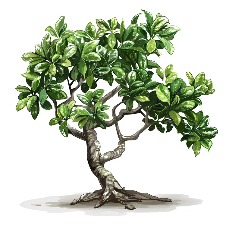 Green Tree with Dense Foliage