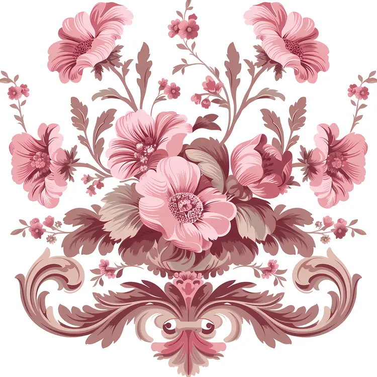 Vintage Floral Design Decorative Pattern