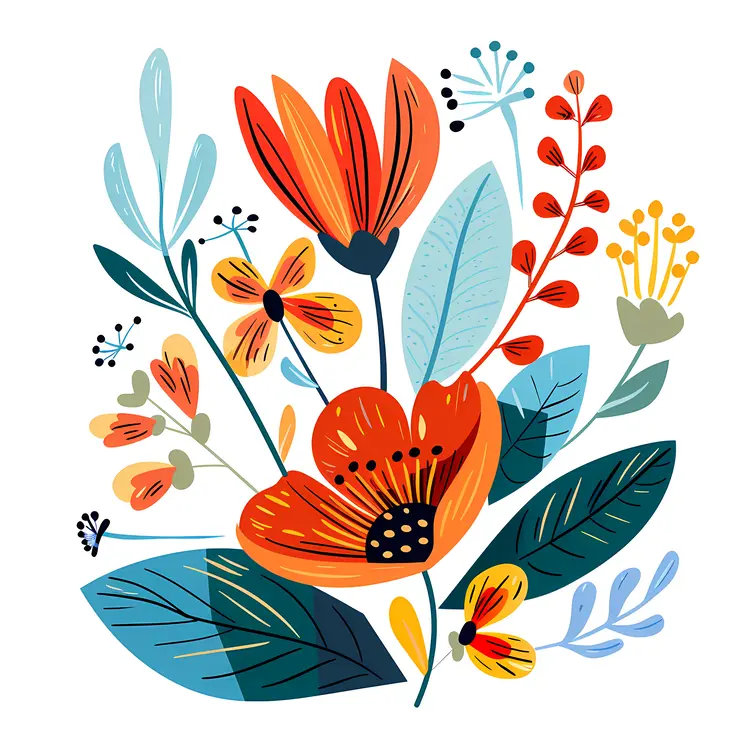 Colorful Floral Illustration