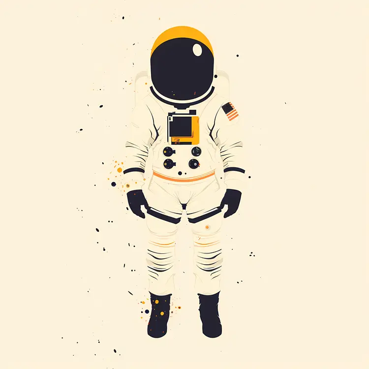 White Astronaut in Space Suit