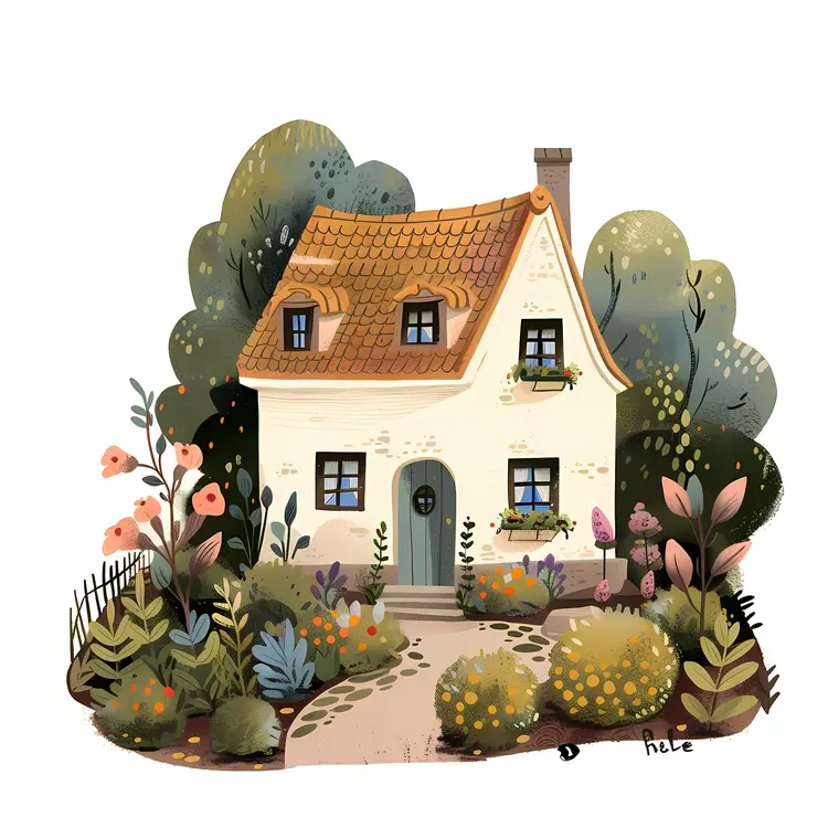Yellow House with Garden