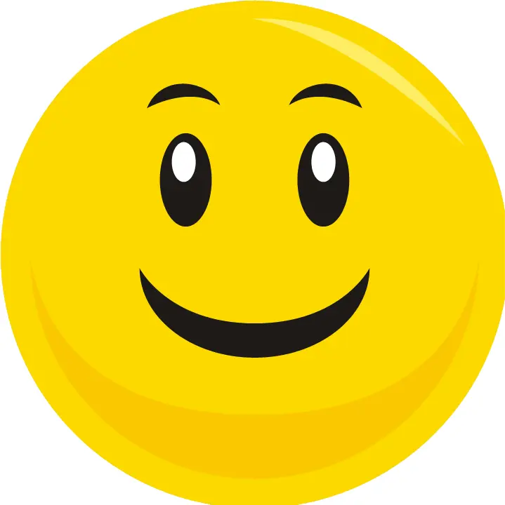 Happy Emoji with Simple Smile
