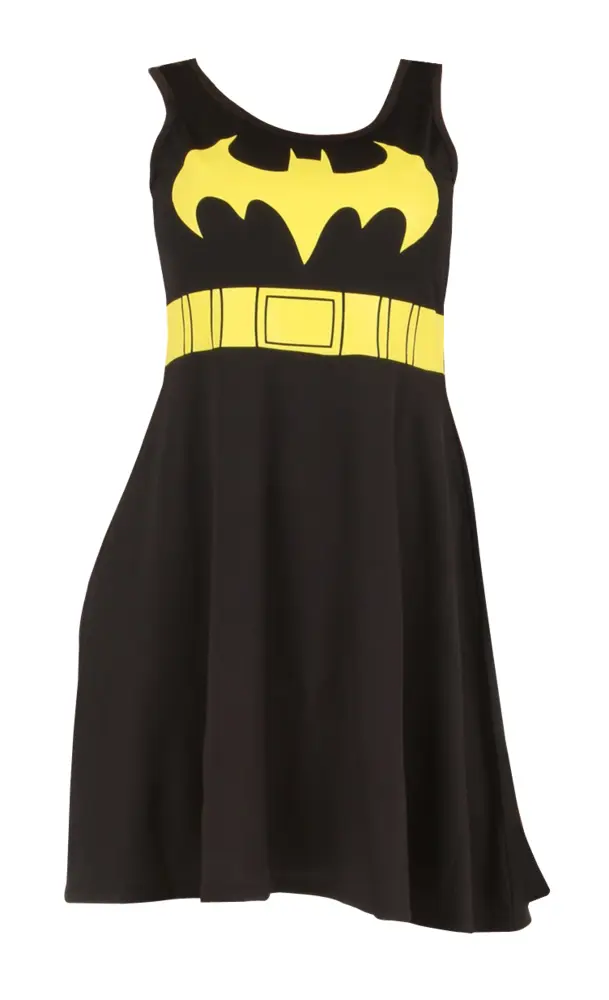 Black and Yellow Batman Dress