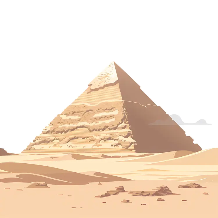 Ancient Pyramid in the Desert