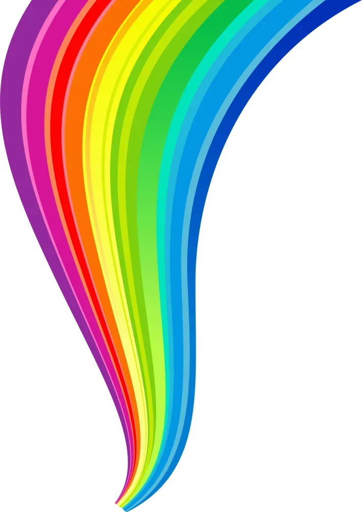Colorful Rainbow Wave