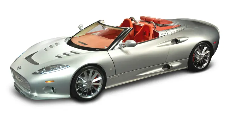 Sleek Silver Convertible Car