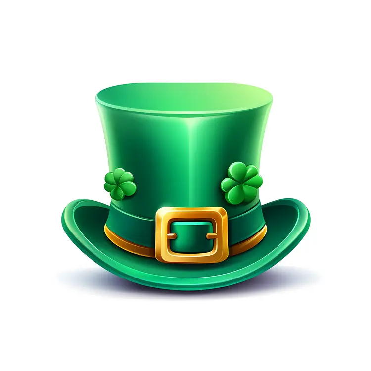Green Hat with Shamrocks for St. Patrick's Day