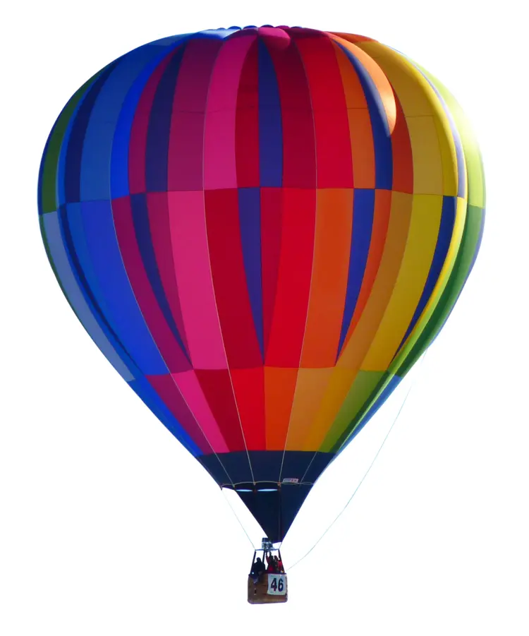 Colorful Hot Air Balloon in the Sky