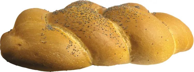 Golden Brown Braided Bread with Poppy Seeds