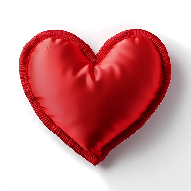 Valentine's Day Red Heart Pillow