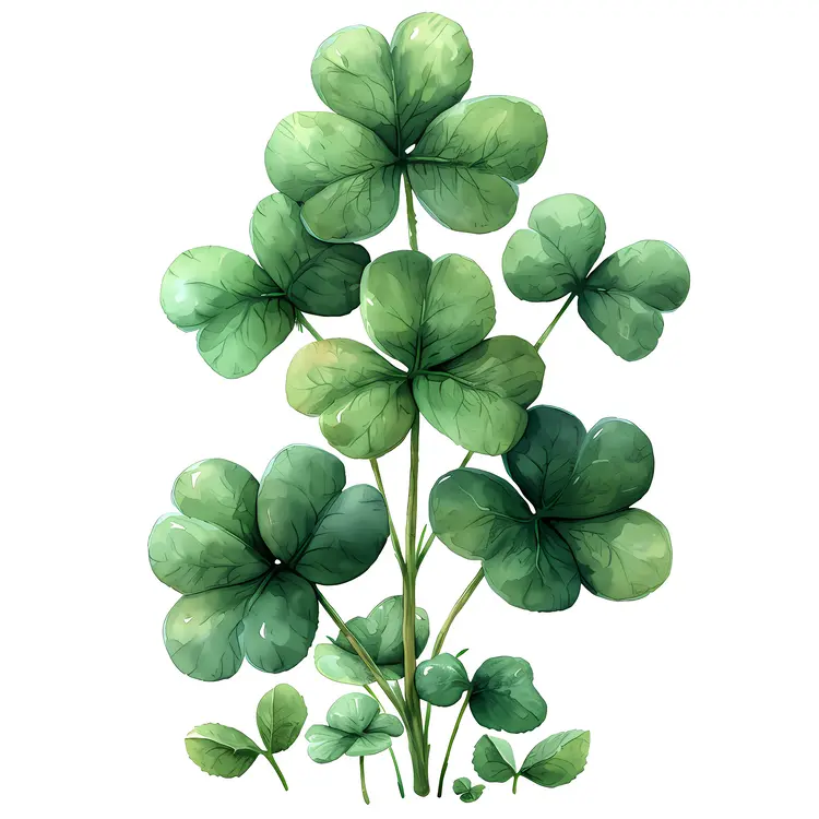 Green Clovers in Nature