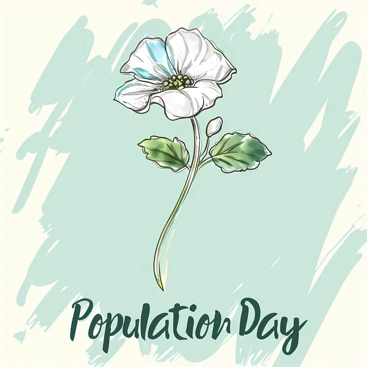 White Flower for Population Day