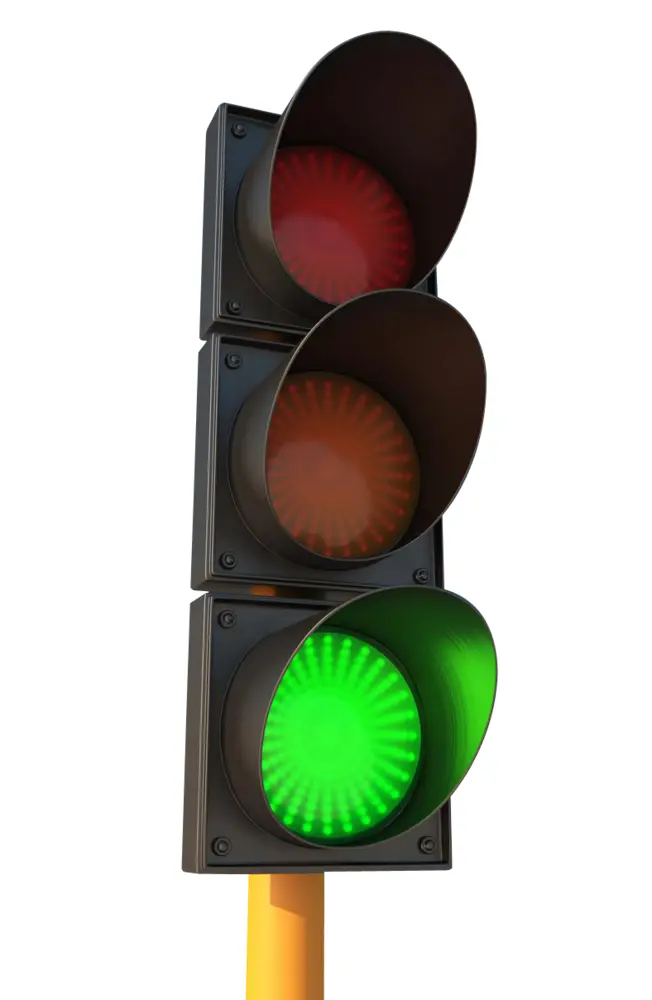 Traffic Light with Green Signal