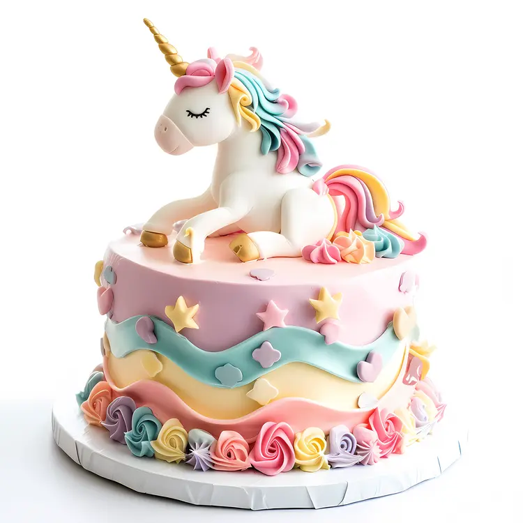 Pastel Unicorn Birthday Cake