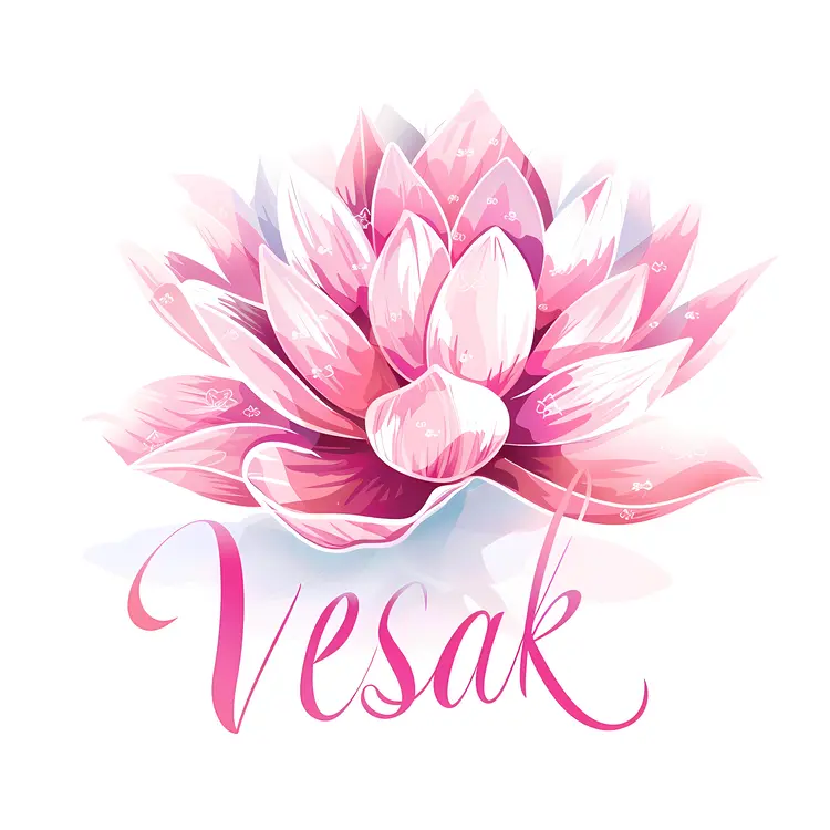 Pink Lotus Flower for Vesak Celebration
