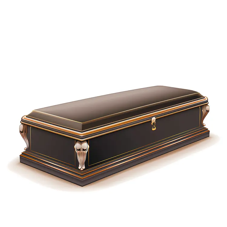 Elegant Black Coffin