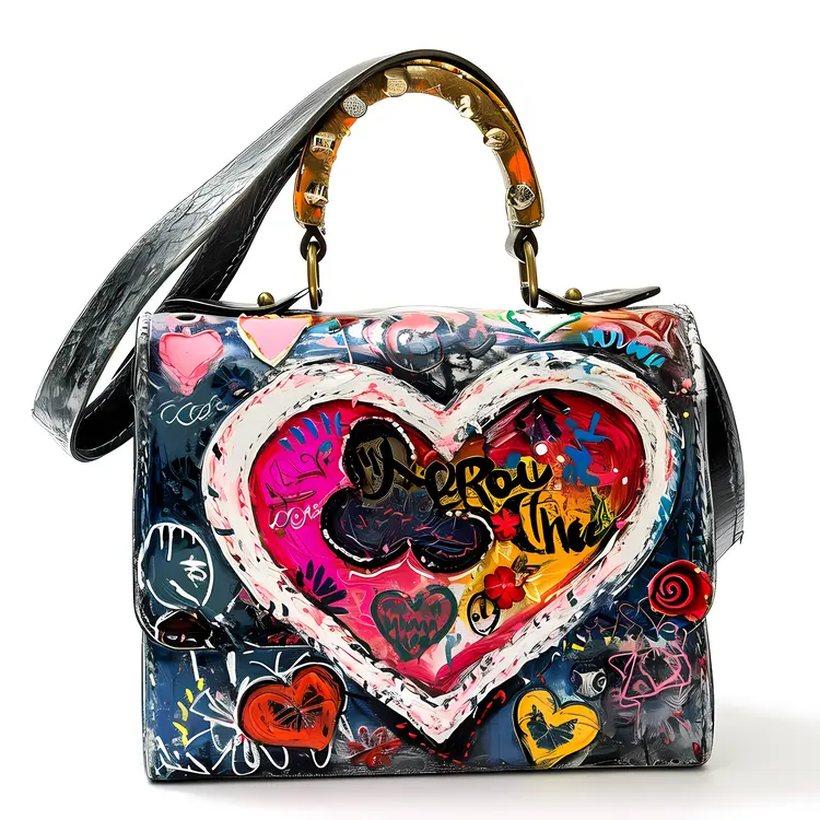 Colorful Heart Handbag