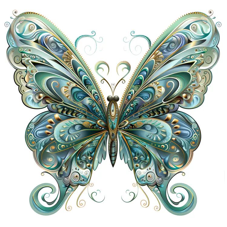 Ornate Butterfly Illustration