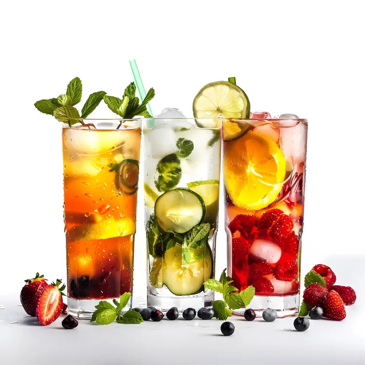 Refreshing fruit drinks