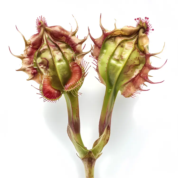 Twin Carnivorous Plants Illustration