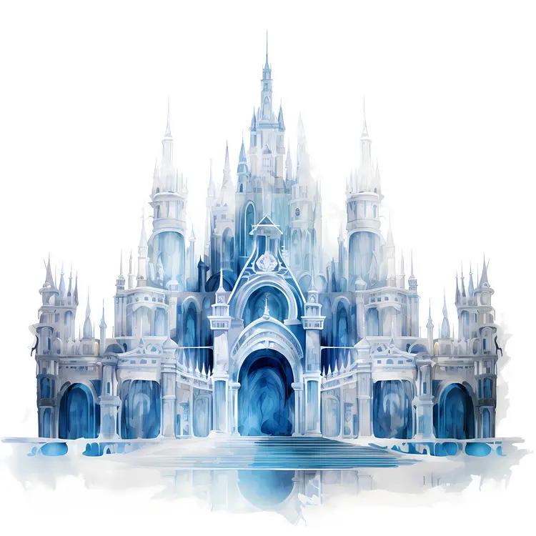Majestic Ice Castle in Winter